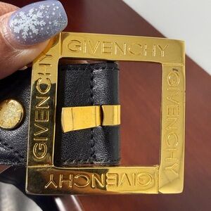 Givenchy Black and Gold Belt